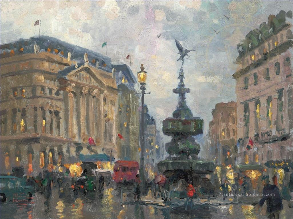 Paysage urbain de Piccadilly Circus London Peintures à l'huile